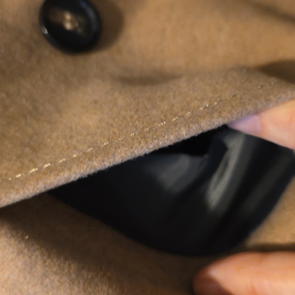 Thread & Supply Tan Double-Breasted Pea Coat - Picture 4 of 11